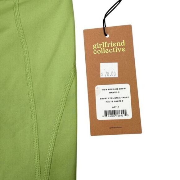 Girlfriend Collective Bike Short in Mantis Size Small - Picture 3 of 6